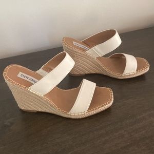 Women’s Steve Madden Icey Embellished Espadrille Wedge Sandal size 8.5